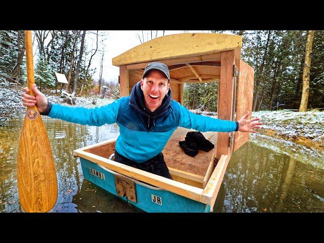 I Built a Micro (40 sq ft.) Luxury Houseboat!