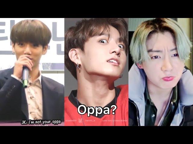 [ENG SUB] Jungkook’s reaction after being called Oppa THEN VS NOW 2021