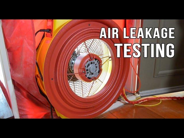 Blower door testing: Instructional: Setup for an Air Tightness Test (RETROTEC)