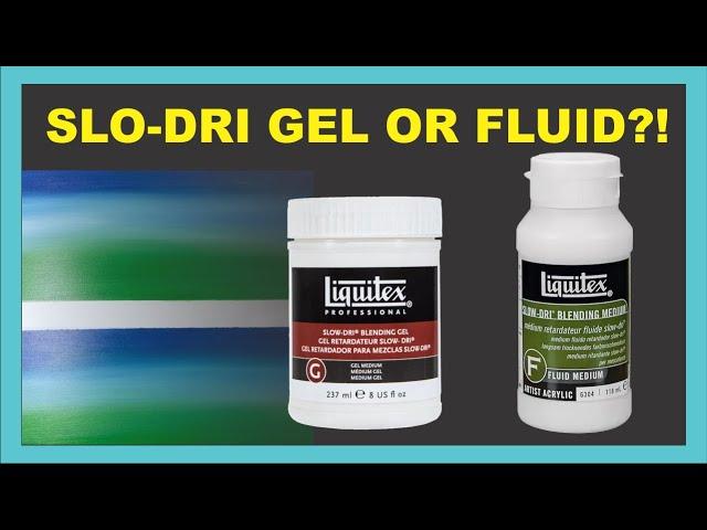 Trying Liquitex Acrylic slo-dri mediums - which is better for blending? #acrylic painting #tutorials