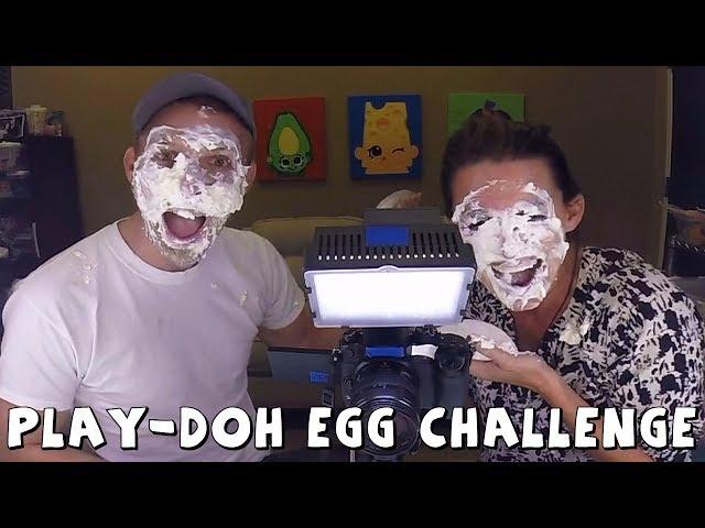 Play-Doh Surprise Egg Challenge with Surprise Toys DCTC Amy Jo and Brandon Challenge Video