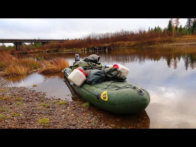 Осенний поход по таёжным рекам Ч1. Один в глухой тайге. Хариус. Ловля на спиннинг. Охота. Рыбалка