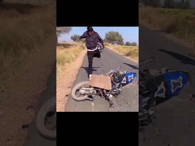 #trending badmash jamai song bike ride accsident very sed and funny video give new bike #shorts