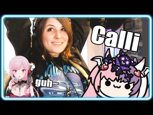 DemonDice "reacts" to Ironmouse calling her "Calli" Live