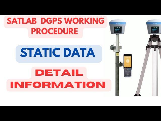 Satlab Dgps Static Setting I Static Survey with Satlab Dgps I Satlab Dgps Static Data Export I