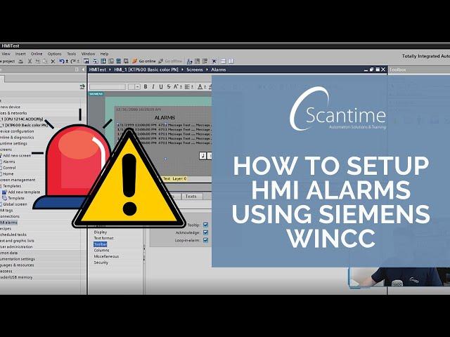 How to Setup HMI Alarms using Siemens TIA Portal WinCC!