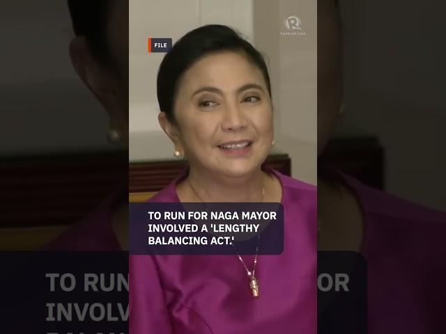 Leni Robredo shuts door to Senate run in 2025