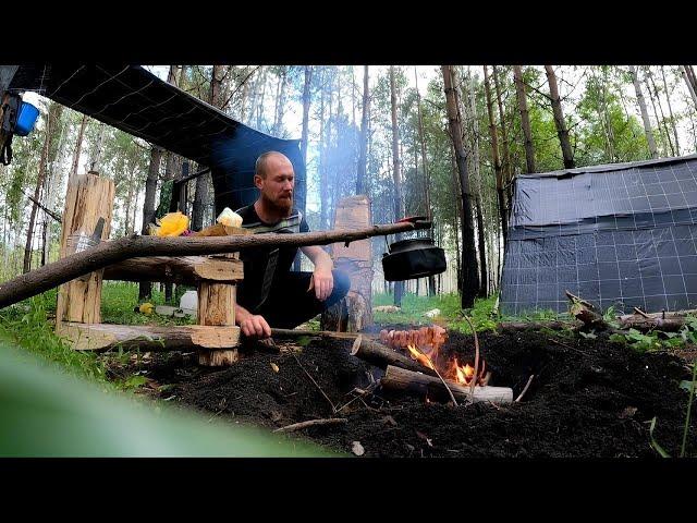 МОЯ ЖИЗНЬ и БЫТ в ДИКИХ ЛЕСАХ УРАЛА. Обустройство.