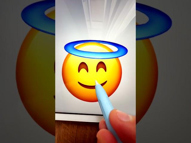 🪠 Smiling Face With Halo Emoji #creative #emoji #procreate