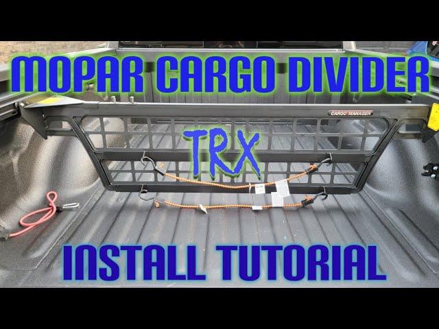 Mopar Cargo Divider Tutorial Ram TRX