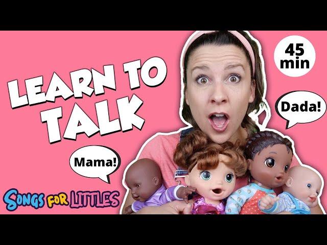 Learn To Talk with Ms Rachel - Help Take Care of Dolls - Speech, Baby Sign - Doll turn into baby