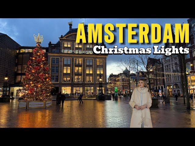 Amsterdam Christmas Walk 2024 Magical Christmas Lights 4K