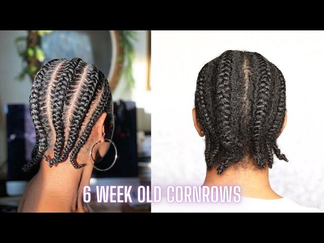 Removing My 6 Week Old Cornrows + Length Check