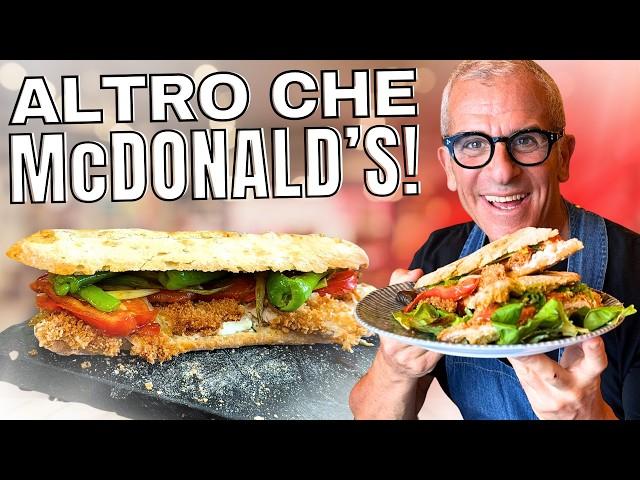 Dimentica il McDonald's e fatti QUESTO Panino con il pollo!!!  Ricetta di Chef Max Mariola