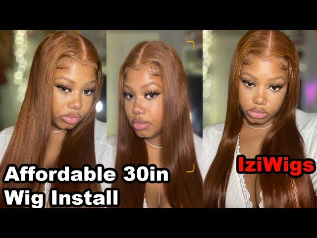 Affordable 30 Inch Human Hair Wig Install + Honest Review | IziWigs