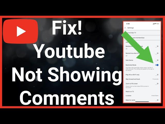 YouTube Not Showing Comments - Fix!