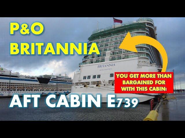 Britannia Aft Cabin E739 There's something extra with this cabin ; but would it put you off?