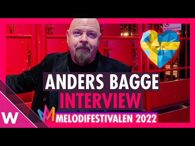 Anders Bagge "Bigger Than The Universe" | Melodifestivalen 2022 Interview after Heat 3 in Stockholm