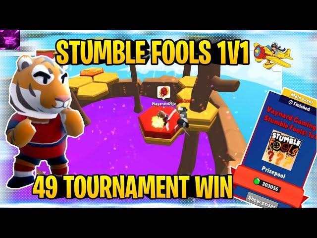 I Won @VaynardGaming Stumble Fools 1v1 | 49 Tournament Win| Stumble Guys