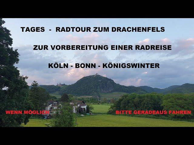 Radreise-Vorbereitungs-Tour: Von Köln nach Bonn - Drachenfels? #radreise #tour #sehenswürdigkeit