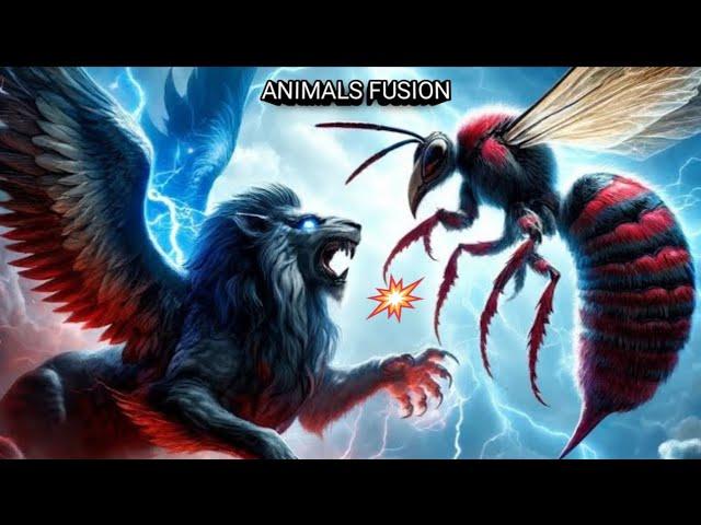 ai draws animals | bionic animals #animals #hybrids #fusion #video