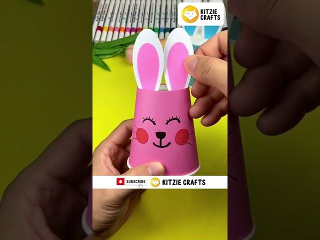 DIY Paper Cup Rabbit Moving Toy |