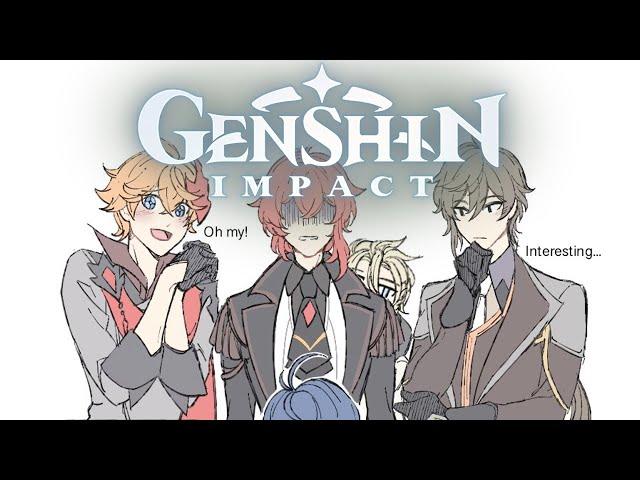 Four Men and a Baby [Genshin Impact Comic Dub]