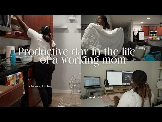 PRODUCTIVE DAY IN THE LIFE of a full-time working mom