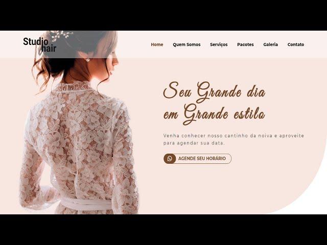 How to make a website for a Beauty Salon, HTML CSS e JavaScript | ‍ WEBSITE PARA SALÃO DE BELEZA