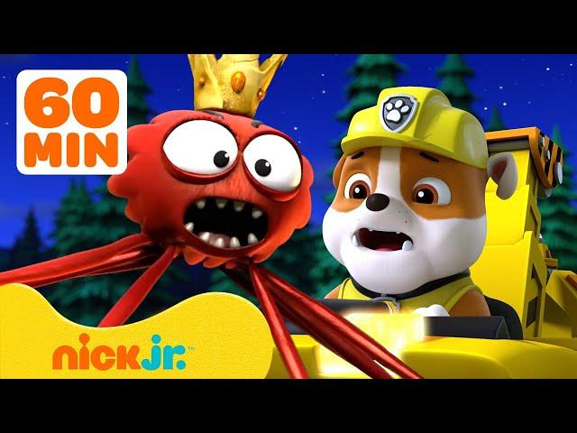 Rubble Stops a Creepy Spider! ️ w/ PAW Patrol Chase & Rocky | 1 Hour Compilation | Rubble & Crew