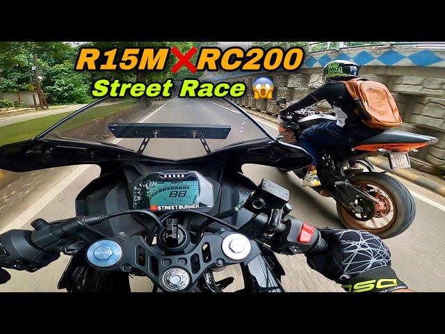 30 Days Street Race Challenge  | R15M vs RC200 | Street Race + Close Calls 