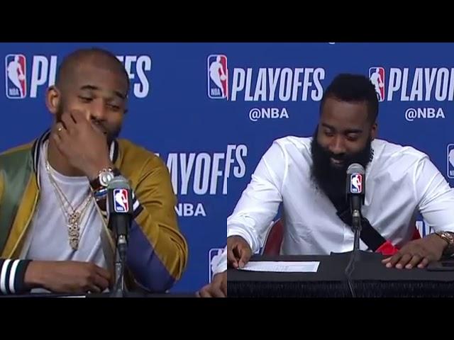 "From The Tip Until The End" | Funny Postgame Moment | James Harden, CP3, & Clint Capella