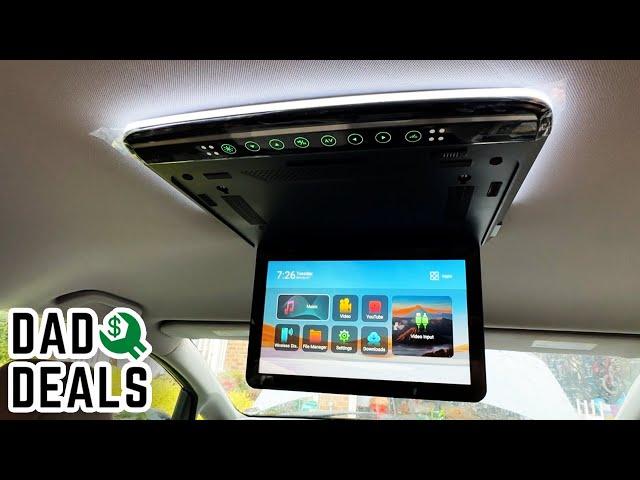 How To UPGRADE Your Mini-Van's Overhead Media Player DIY | Dad Deals