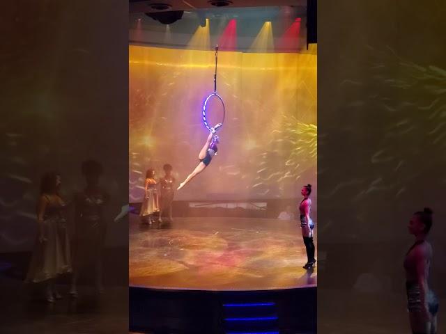 Aerial hoop Eugenia Gulchak kaleidoscope Celebrity Edge