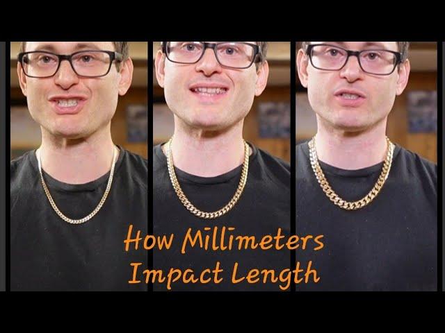 How Millimeters Can Impact Chain Length | Gold Jewelry Sizing