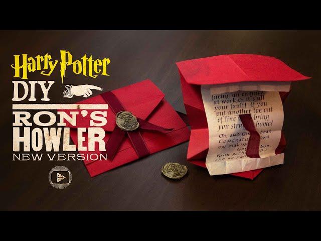 Ron's Howler (Updated Version) - Harry Potter DIY