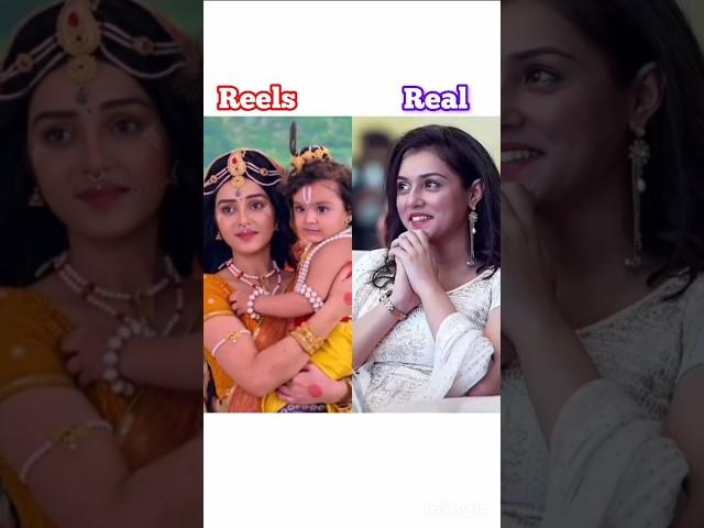 Radha krishna serial charactor reel vs real #starbhrat #radhekrishna #radhe #short #shorts