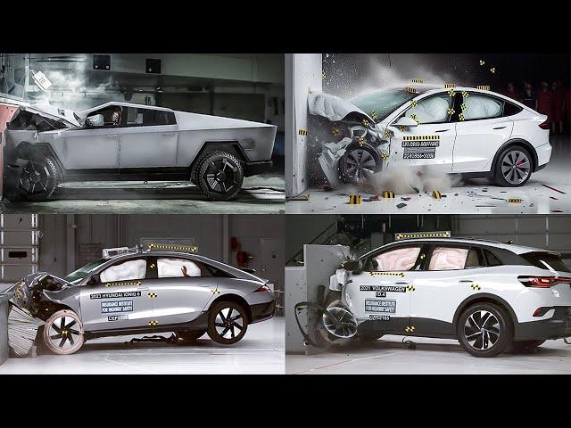 TOP 20 WORST & BEST EV CARS CRASH TEST 2024