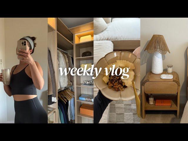 unboxing furniture + homemade granola + wardrobe organisation + motivated era is BACK! weekly vlog