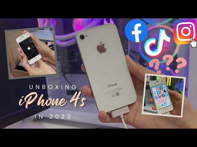 iPhone 4s unboxing in 2023 | tutorial on how to download apps | Aesthetic