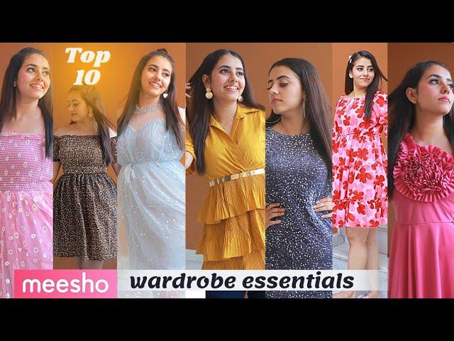 meesho wardrobe essentials | best affordable dresses from meesho under 500
