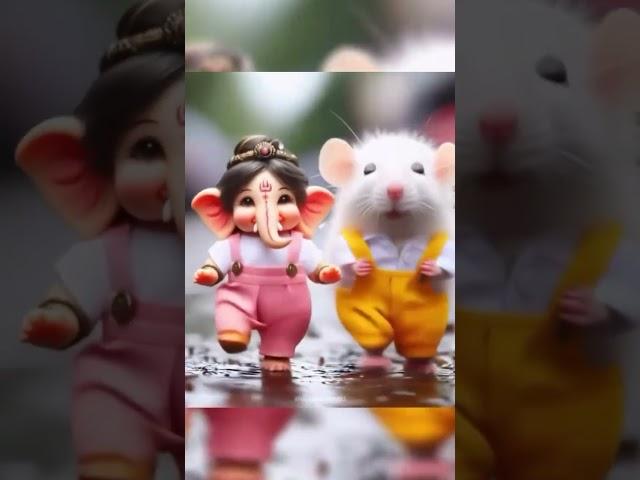 jay ganesh deva#ganpati #ganesh #trending #viralvideo #shortsfeed#cute  #whatsappstatus #cartoon