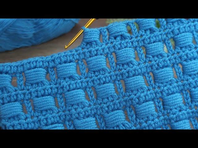 Very easy cube standing trend crochet baby blanket pattern online tutorial #crochet