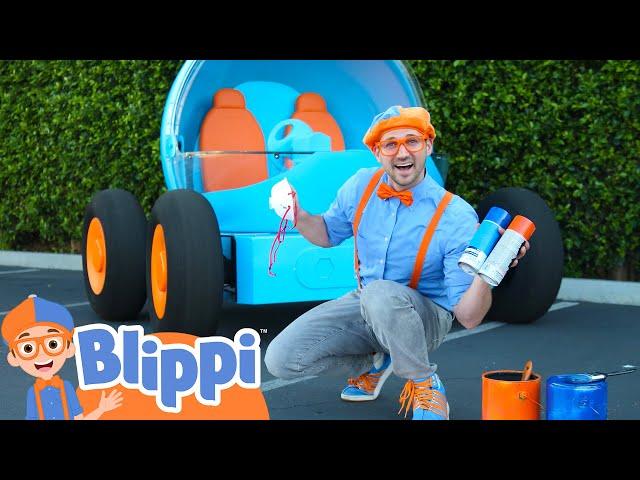 Blippi Explores In The Blippi-Mobile! | Vehicles for Kids | Educational Videos for Kids