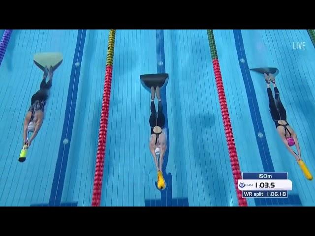 400m Immersion Women  Heat 2 20th Finswimming World Championship 2018