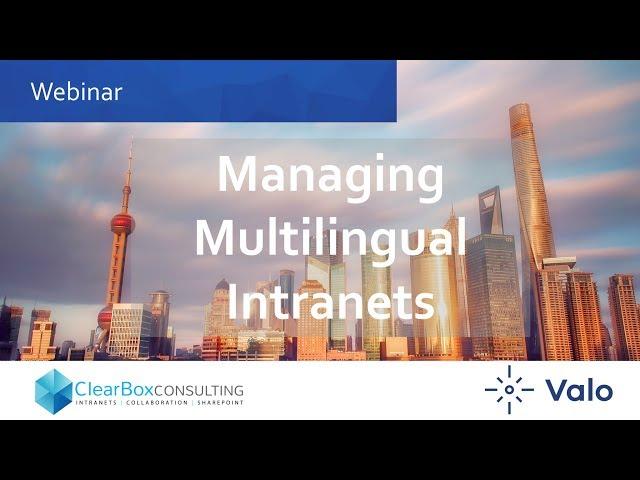 Managing multilingual intranets