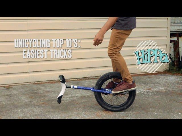 Unicycle Top 10's - Easiest Tricks