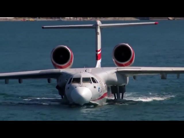 Seaplane Be-200/Aviation Takeoff Beriev Be-200 Altair multipurpose amphibious aircraft