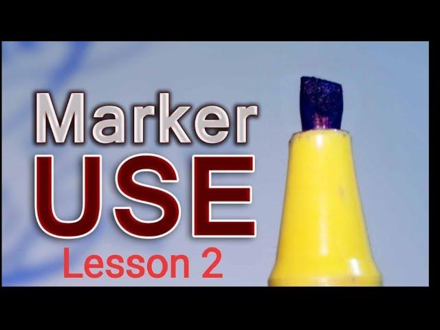 Cut Marker Use Part-2 | How to write using 605 & 604  Cut marker | English Straight Writing