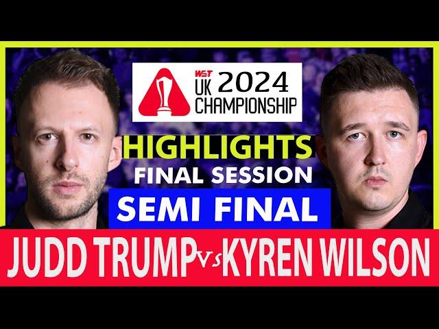 Judd Trump vs kyren Wilson | UK Championship 2024 | Final Session Highlights |#juddtrump#snooker2024